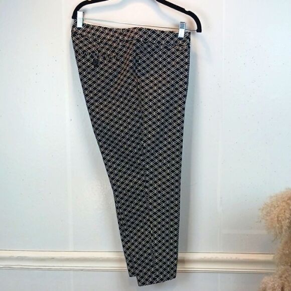 A.N.A  A New Approach  mid- rise black & white  straight leg cropped pants sz 12 - Picture 9 of 10